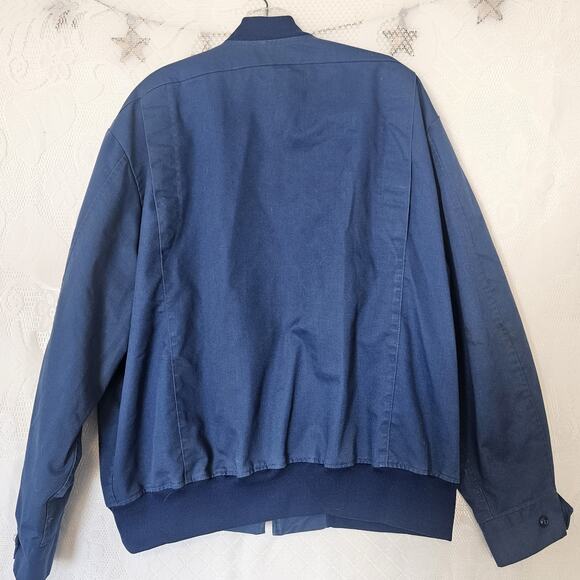 Reverside Flexbac 80s Canvas Pepsi 48" Long Bomber Jacket Workwear Streetwear - Picture 2 of 13